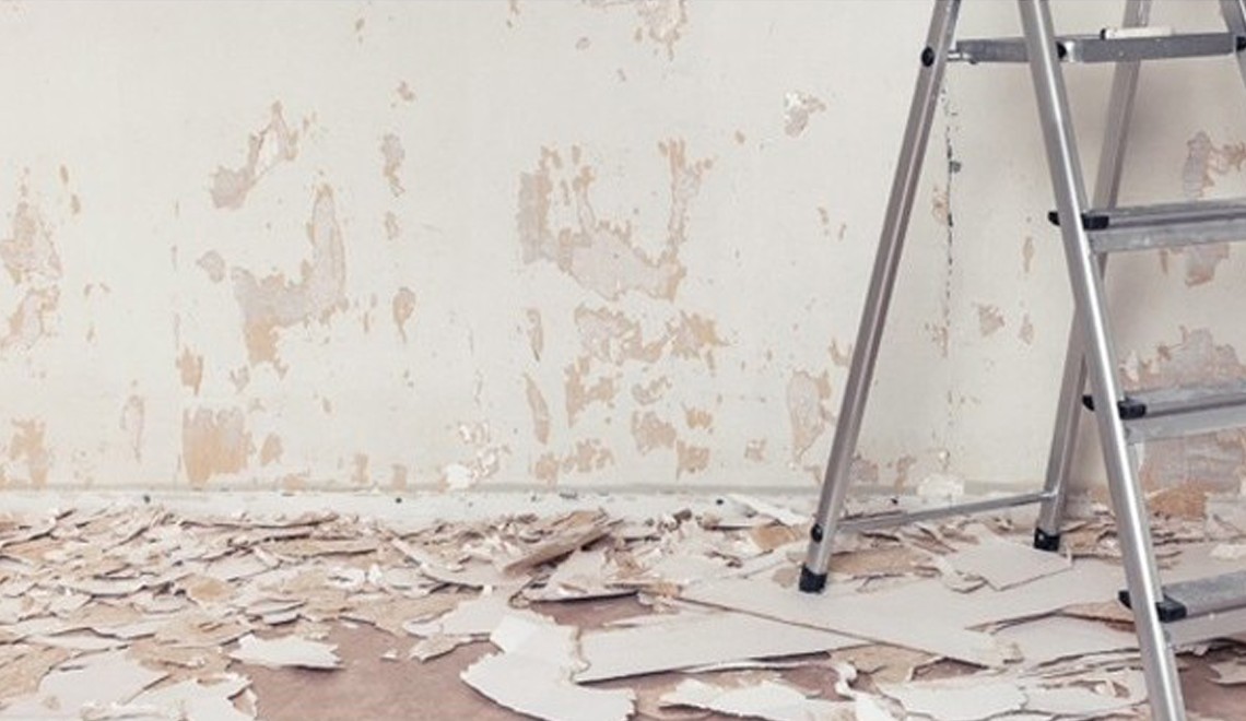 Hoe verwijder ik glasweefselbehang